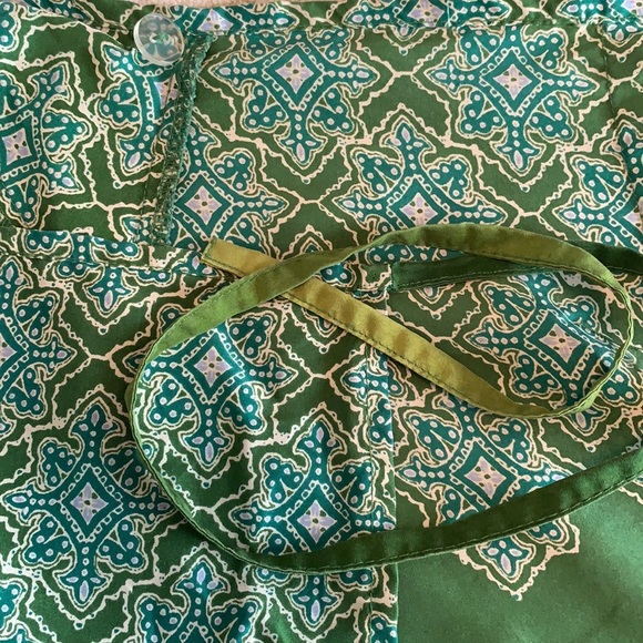 Ombre silk border printed wrap skirt with beading - Picture 10 of 10